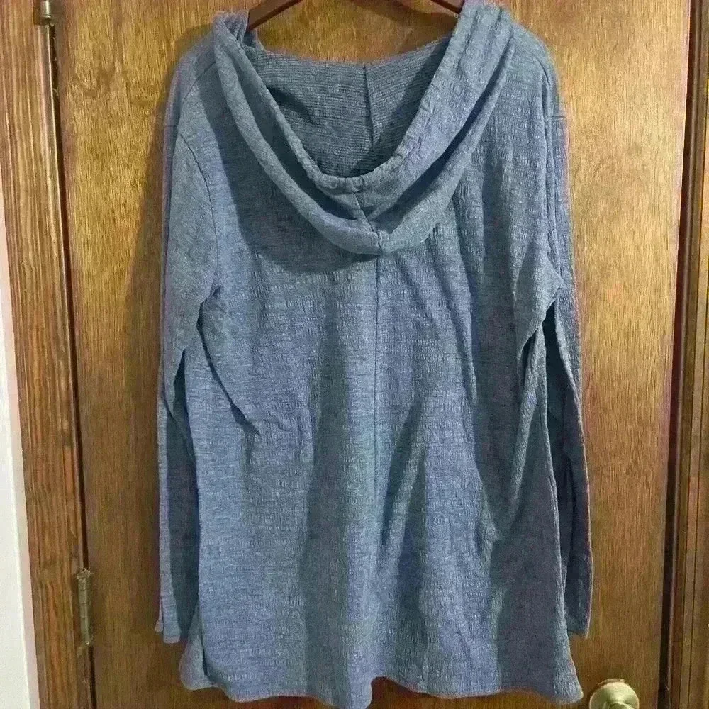 Agnes and Dora oversized Blue lightweight Hoodie